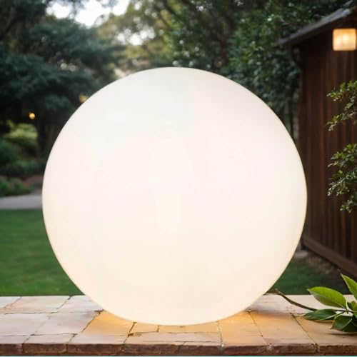 Licht-Erlebnisse Außenleuchte mit Stecker Kabel Ø 60 cm rund IP65 inkl. E27 LED 2700 K warmweiß robuste Wegeleuchte Kugelleuchte Terrasse Garten Lampe Licht-Erlebnisse Außenleuchte mit Stecker Kabel Ø 60 cm rund IP65 inkl. E27 LED 2700 K warmweiß robuste Wegeleuchte Kugelleuchte Terrasse Garten Lampe von Licht-Erlebnisse