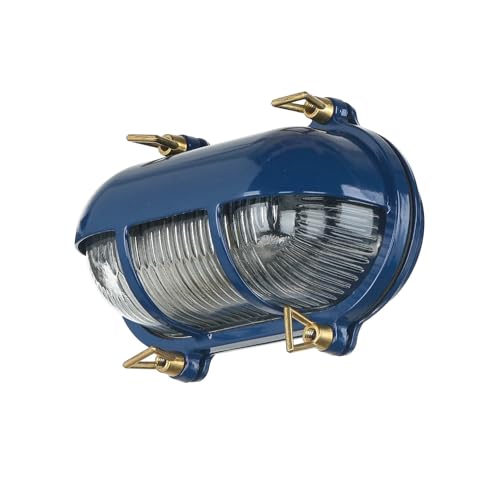Licht-Erlebnisse Außenwandleuchte Messing Glas in Blau IP64 Balkon Garten B:21 cm E27 Maritim Schiffsleuchte Riffel Wandlampe Terrasse SKIATHOS Licht-Erlebnisse Außenwandleuchte Messing Glas in Blau IP64 Balkon Garten B:21 cm E27 Maritim Schiffsleuchte Riffel Wandlampe Terrasse SKIATHOS von Licht-Erlebnisse