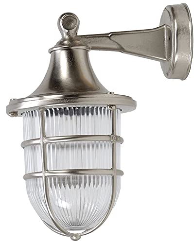 Licht-Erlebnisse Außenwandleuchte in Nickel Echt-Messing Glas IP64 Maritim edel FESTOS Hoflampe Haustür Balkon Haus Licht-Erlebnisse Außenwandleuchte in Nickel Echt-Messing Glas IP64 Maritim edel FESTOS Hoflampe Haustür Balkon Haus von Licht-Erlebnisse