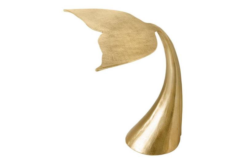 Licht-Erlebnisse Beistelltisch INDUS, Handarbeit aus Metall in Gold 70 x 50 x 65 cm (LxBxH) von Licht-Erlebnisse