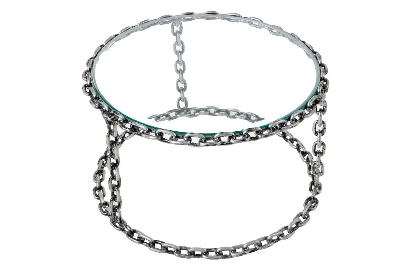 Licht-Erlebnisse Couchtisch YARA, Handarbeit aus Hartglas Eisen in Silber 65 x 65 x 40 cm (LxBxH) von Licht-Erlebnisse