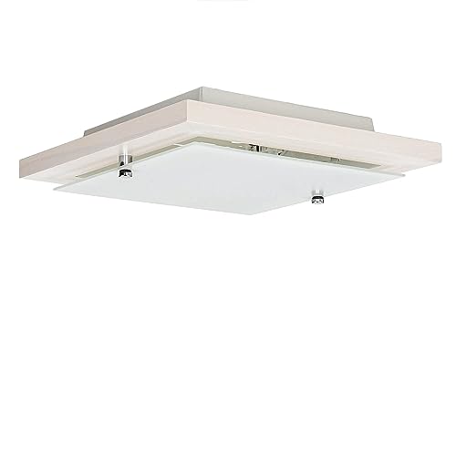 Licht-Erlebnisse Deckenlampe Holz Glas Weiß Esszimmer Wohnzimmer L:30 cm E27 1-flammig Modern gemütlich blendarme Deckenleuchte Esstisch ERIN Licht-Erlebnisse Deckenlampe Holz Glas Weiß Esszimmer Wohnzimmer L:30 cm E27 1-flammig Modern gemütlich blendarme Deckenleuchte Esstisch ERIN von Licht-Erlebnisse