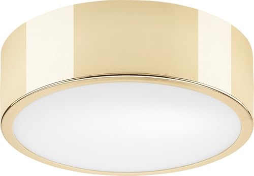 Licht-Erlebnisse Deckenlampe Metall Glas in Gold Bad Wohnzimmer Ø26 cm rund E27 bis 60 W blendarm stilvoll elegant wohnliche Deckenleuchte Schlafzimmer LIMLEC Licht-Erlebnisse Deckenlampe Metall Glas in Gold Bad Wohnzimmer Ø26 cm rund E27 bis 60 W blendarm stilvoll elegant wohnliche Deckenleuchte Schlafzimmer LIMLEC von Licht-Erlebnisse