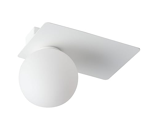 Licht-Erlebnisse Deckenlampe Weiß STRUTI Glas Metall eckig L:25cm G9 kleine Deckenleuchte Flur Wohnzimmer Schlafzimmer Licht-Erlebnisse Deckenlampe Weiß STRUTI Glas Metall eckig L:25cm G9 kleine Deckenleuchte Flur Wohnzimmer Schlafzimmer von Licht-Erlebnisse