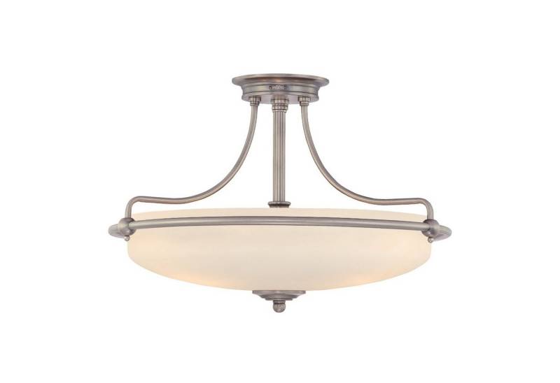 Licht-Erlebnisse Deckenleuchte ASPERO, ohne Leuchtmittel, Deckenlampe E27 Glas Metall Jugendstil Beleuchtung Esstisch Esszimmer von Licht-Erlebnisse