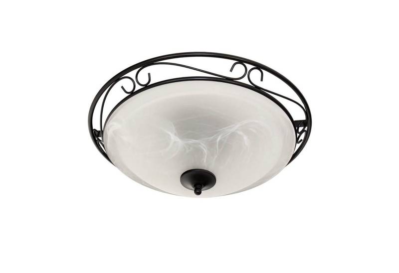 Licht-Erlebnisse Deckenleuchte ATHEN, ohne Leuchtmittel, Deckenlampe Landhausstil rustikal rund E27 Lampe von Licht-Erlebnisse