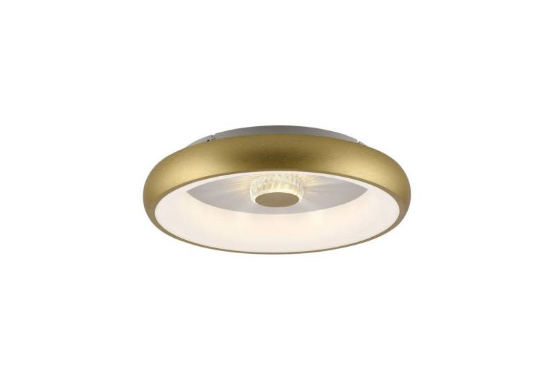 Licht-Erlebnisse Deckenleuchte AXELEN, LED fest integriert, LED Dimmer Ø 46,5 cm rund in Messing Matt 2700-5000 K warmweiß Modern Licht-Erlebnisse Deckenleuchte AXELEN, LED fest integriert, LED Dimmer Ø 46,5 cm rund in Messing Matt 2700-5000 K warmweiß Modern von Licht-Erlebnisse