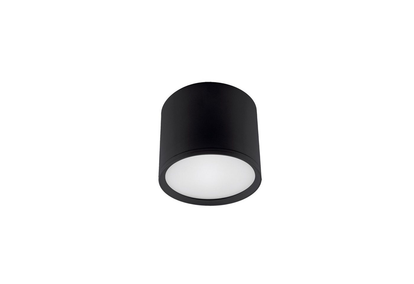 Licht-Erlebnisse Deckenleuchte BAILEY, LED, Neutralweiß, LED Schwarz 4100 K 240 lm Ø 7,5 cm Aluminium Wohnzimmer von Licht-Erlebnisse