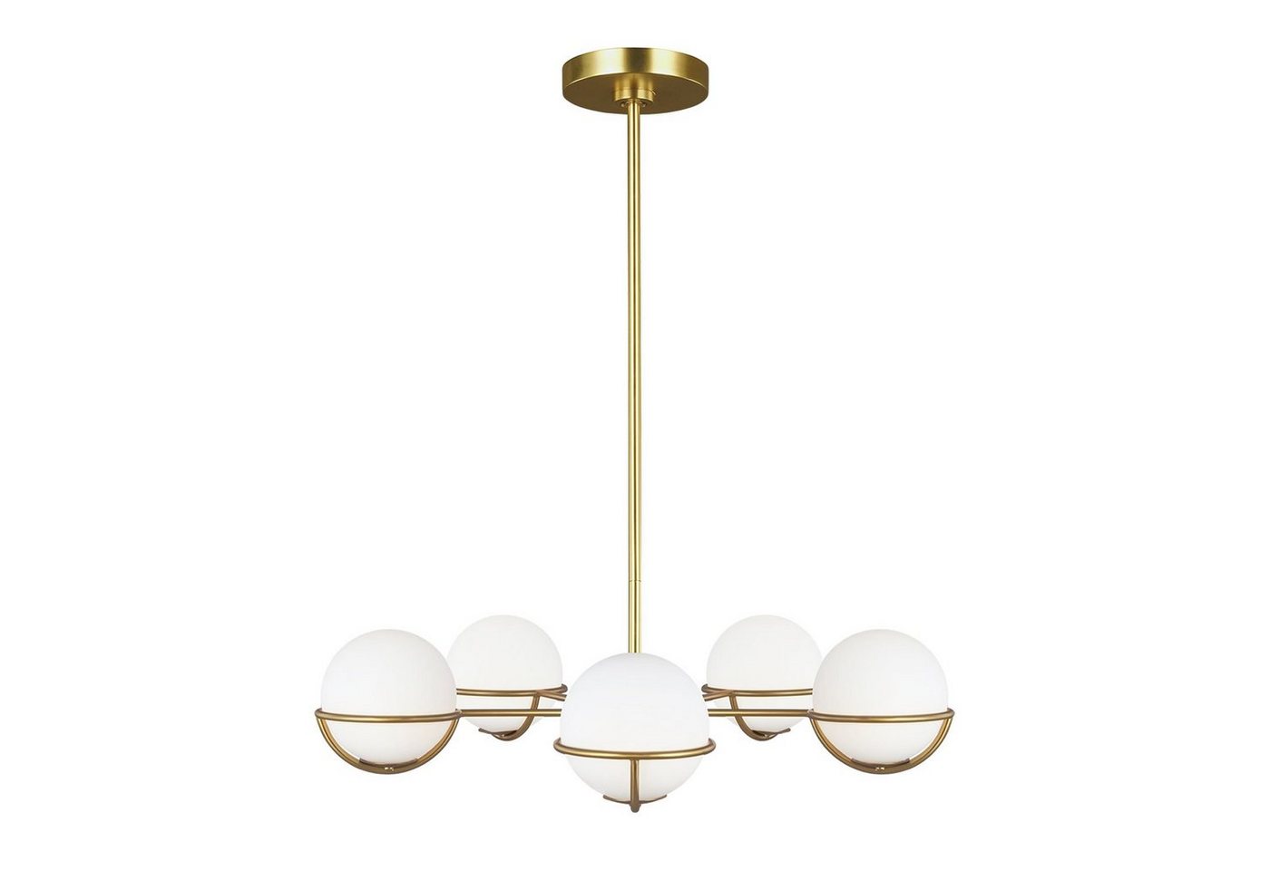 Licht-Erlebnisse Deckenleuchte BELLADEA, ohne Leuchtmittel, Warmweiß, Deckenlampe G9 Weiß Messing 3000 K 1600 lm Glas Metall Industrial Licht-Erlebnisse Deckenleuchte BELLADEA, ohne Leuchtmittel, Warmweiß, Deckenlampe G9 Weiß Messing 3000 K 1600 lm Glas Metall Industrial von Licht-Erlebnisse