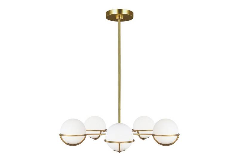 Licht-Erlebnisse Deckenleuchte BELLADEA, ohne Leuchtmittel, Warmweiß, Deckenlampe G9 Weiß Messing 3000 K 1600 lm Glas Metall Industrial Licht-Erlebnisse Deckenleuchte BELLADEA, ohne Leuchtmittel, Warmweiß, Deckenlampe G9 Weiß Messing 3000 K 1600 lm Glas Metall Industrial von Licht-Erlebnisse