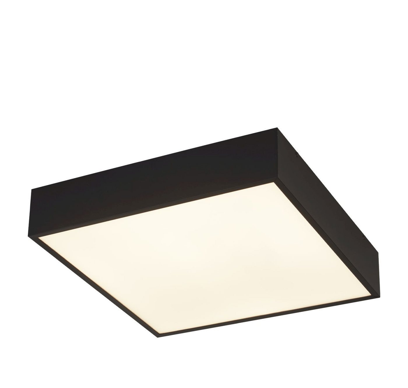 Licht-Erlebnisse Deckenleuchte BRANITA, LED fest integriert, Warmweiß, Aluminium LED IP44 B: 30 cm Schwarz Weiß quadratisch 670 lm Licht-Erlebnisse Deckenleuchte BRANITA, LED fest integriert, Warmweiß, Aluminium LED IP44 B: 30 cm Schwarz Weiß quadratisch 670 lm von Licht-Erlebnisse