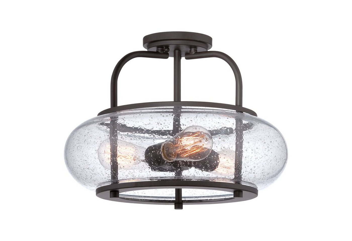 Licht-Erlebnisse Deckenleuchte FELI, ohne Leuchtmittel, Deckenlampe E27 Glas Metall in Bronze Industrial Beleuchtung Esszimmer Licht-Erlebnisse Deckenleuchte FELI, ohne Leuchtmittel, Deckenlampe E27 Glas Metall in Bronze Industrial Beleuchtung Esszimmer von Licht-Erlebnisse