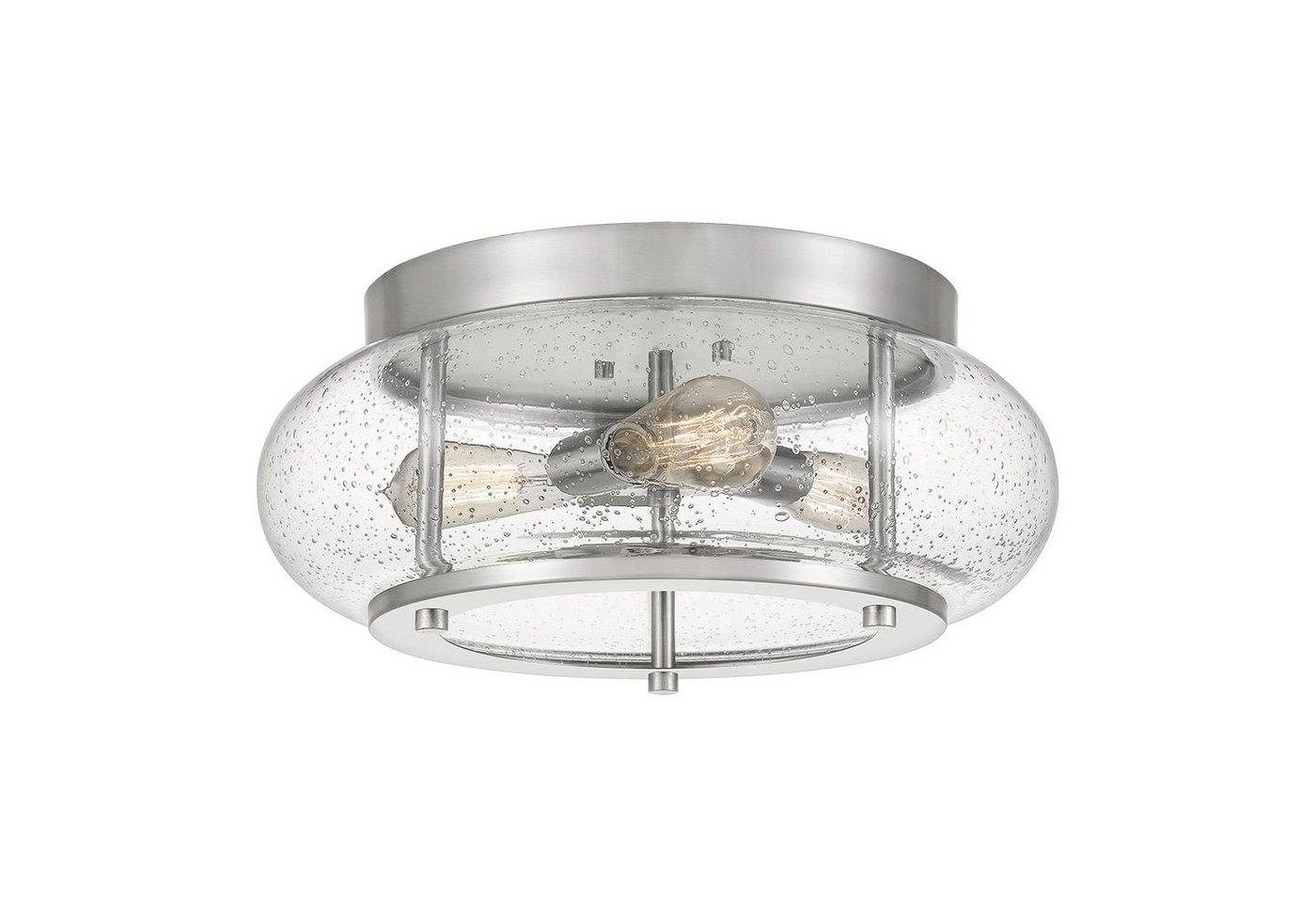 Licht-Erlebnisse Deckenleuchte FELI, ohne Leuchtmittel, Deckenlampe Nickel E27 Glas Metall Industrial Licht-Erlebnisse Deckenleuchte FELI, ohne Leuchtmittel, Deckenlampe Nickel E27 Glas Metall Industrial von Licht-Erlebnisse