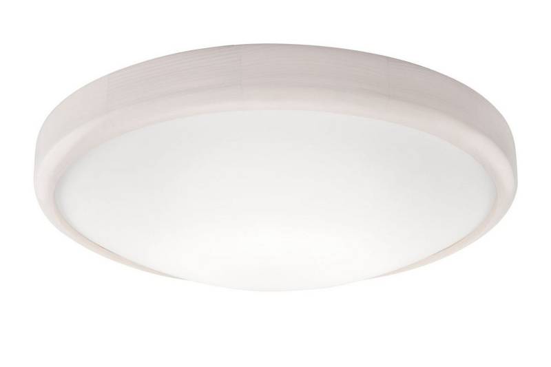 Licht-Erlebnisse Deckenleuchte FERNLY, LED fest integriert, Warmweiß, Weiße LED Deckenlampe rund flach modern Schlafzimmer Wohnzimmer Lampe von Licht-Erlebnisse