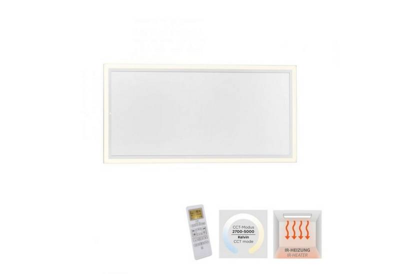 Licht-Erlebnisse Deckenleuchte GILDON, LED fest integriert, LED Dimmer 2700-5000 K warmweißes Licht 5700 lm Weiß eckig Modern Licht-Erlebnisse Deckenleuchte GILDON, LED fest integriert, LED Dimmer 2700-5000 K warmweißes Licht 5700 lm Weiß eckig Modern von Licht-Erlebnisse