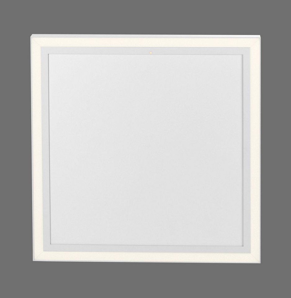 Licht-Erlebnisse Deckenleuchte GILDON, LED fest integriert, LED Dimmer B: 60 cm Weiß eckig 2700-5000 K warmweiß 4200 lm Modern Licht-Erlebnisse Deckenleuchte GILDON, LED fest integriert, LED Dimmer B: 60 cm Weiß eckig 2700-5000 K warmweiß 4200 lm Modern von Licht-Erlebnisse
