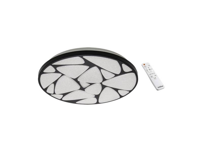 Licht-Erlebnisse Deckenleuchte GRETA, LED, Neutralweiß, LED Dimmer Metall rund D: 49,5 cm IP44 Schwarz Weiß 5780 lm Licht-Erlebnisse Deckenleuchte GRETA, LED, Neutralweiß, LED Dimmer Metall rund D: 49,5 cm IP44 Schwarz Weiß 5780 lm von Licht-Erlebnisse