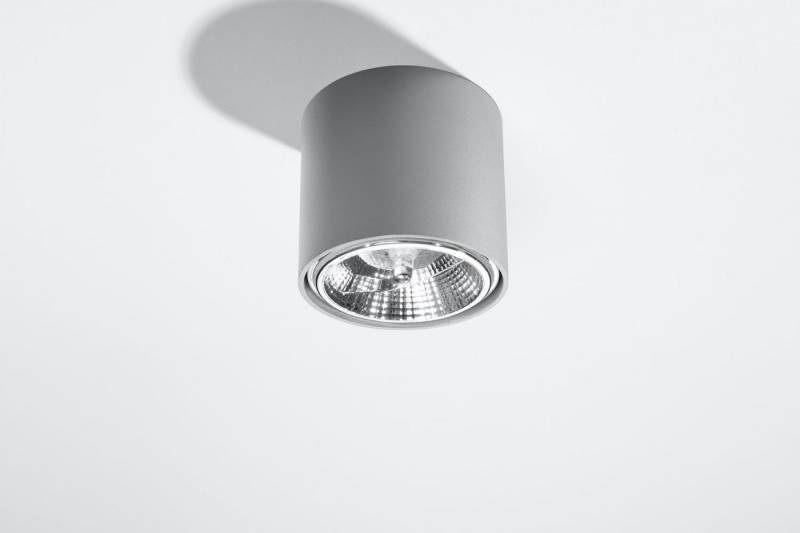 Licht-Erlebnisse Deckenleuchte JASMYNN, ohne Leuchtmittel, Deckenspot Grau Metall Ø12cm rund klein Modern Wohnzimmer Flur Licht-Erlebnisse Deckenleuchte JASMYNN, ohne Leuchtmittel, Deckenspot Grau Metall Ø12cm rund klein Modern Wohnzimmer Flur von Licht-Erlebnisse