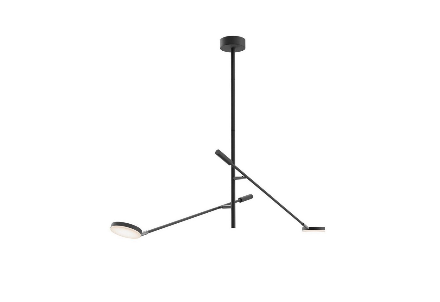 Licht-Erlebnisse Deckenleuchte JILO, LED fest integriert, Warmweiß, Metall LED verstellbar Schwarz 3000 K warmweißes Licht 800 lm Modern Licht-Erlebnisse Deckenleuchte JILO, LED fest integriert, Warmweiß, Metall LED verstellbar Schwarz 3000 K warmweißes Licht 800 lm Modern von Licht-Erlebnisse