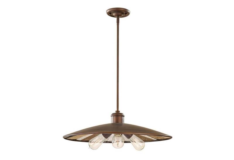 Licht-Erlebnisse Deckenleuchte LANA, ohne Leuchtmittel, Deckenlampe E27 in Bronze Metall Industrial Design Beleuchtung von Licht-Erlebnisse