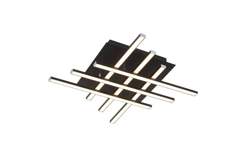Licht-Erlebnisse Deckenleuchte LEWIS, LED, Warmweiß, LED Schwarz matt Chrom 3000 K 1415 lm Metall Modern Wohnzimmer LEWIS Licht-Erlebnisse Deckenleuchte LEWIS, LED, Warmweiß, LED Schwarz matt Chrom 3000 K 1415 lm Metall Modern Wohnzimmer LEWIS von Licht-Erlebnisse