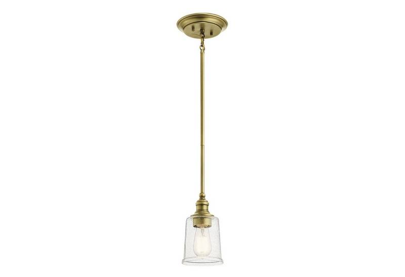 Licht-Erlebnisse Deckenleuchte LIODA, ohne Leuchtmittel, Deckenlampe Messing E27 Glas Metall Jugendstil von Licht-Erlebnisse