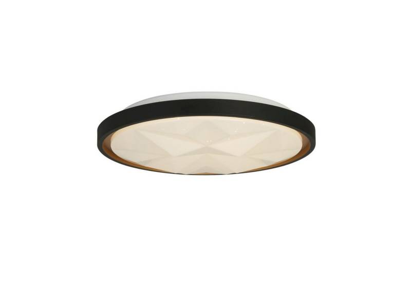 Licht-Erlebnisse Deckenleuchte LOUTRAS, LED fest integriert, LED mit Dimmer Metall 41,5 cm breit Schwarz Weiß rund Modern Licht-Erlebnisse Deckenleuchte LOUTRAS, LED fest integriert, LED mit Dimmer Metall 41,5 cm breit Schwarz Weiß rund Modern von Licht-Erlebnisse