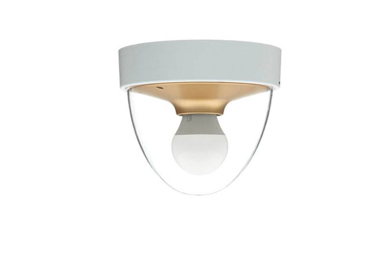 Licht-Erlebnisse Deckenleuchte MAIRA, ohne Leuchtmittel, Deckenlampe Badezimmer IP44 dampfgeschützt Ø18cm klein in Weiß Gold Licht-Erlebnisse Deckenleuchte MAIRA, ohne Leuchtmittel, Deckenlampe Badezimmer IP44 dampfgeschützt Ø18cm klein in Weiß Gold von Licht-Erlebnisse