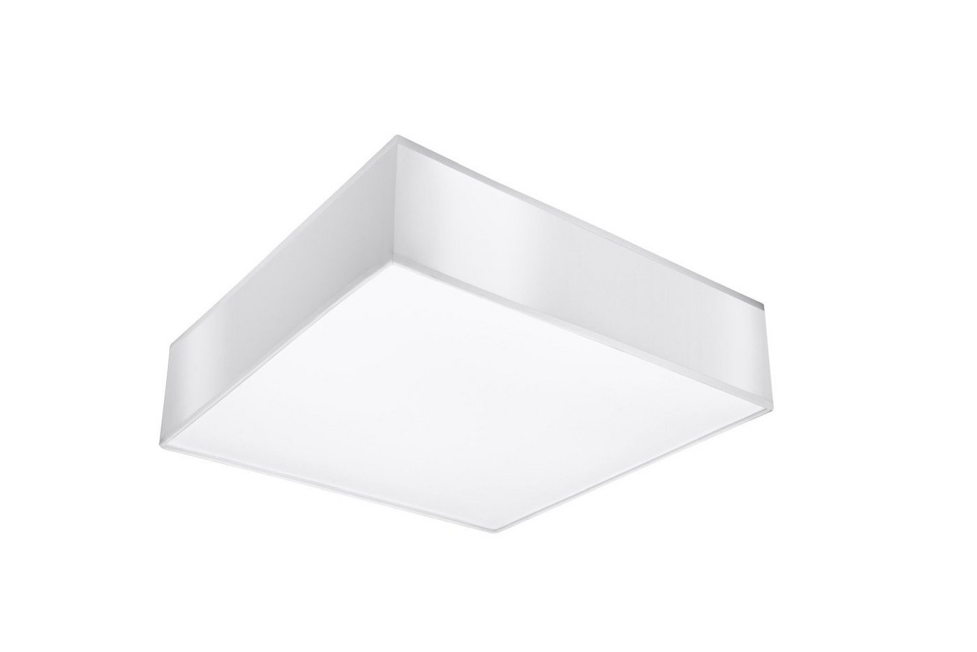 Licht-Erlebnisse Deckenleuchte MITRAS, ohne Leuchtmittel, Deckenlampe Weis 2-flmg modern schick eckig Esszimmer Küche Flur von Licht-Erlebnisse