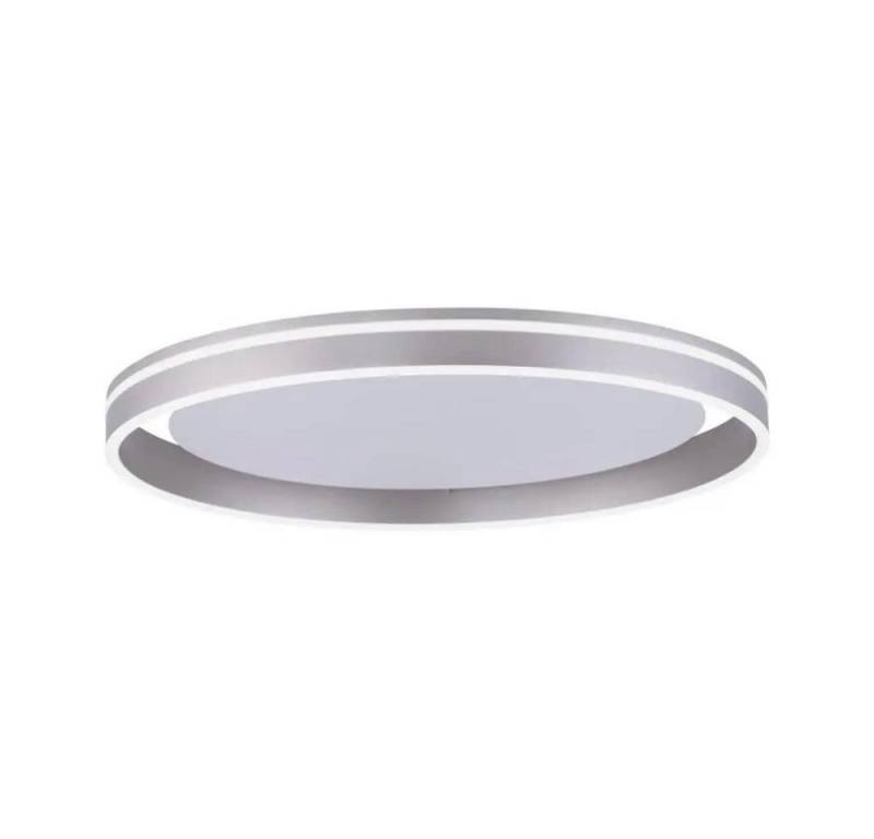 Licht-Erlebnisse Deckenleuchte MOHGO, LED fest integriert, LED Metall mit Dimmer B: 59 cm Stahl rund 4570 lm Modern von Licht-Erlebnisse