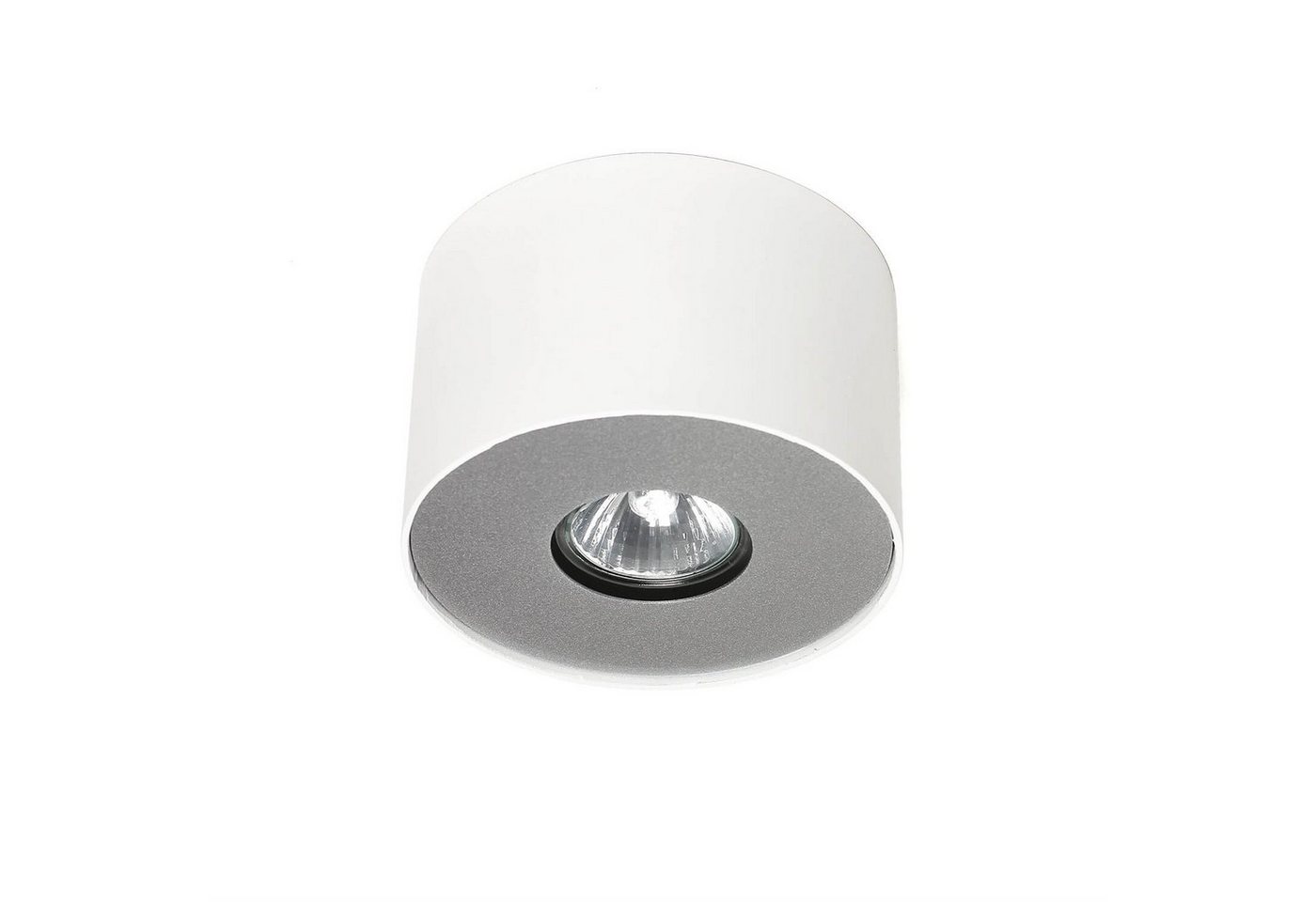 Licht-Erlebnisse Deckenleuchte POINT, ohne Leuchtmittel, Deckenstrahler Weiß modern rund G10 Flur Schlafzimmer Lampe von Licht-Erlebnisse