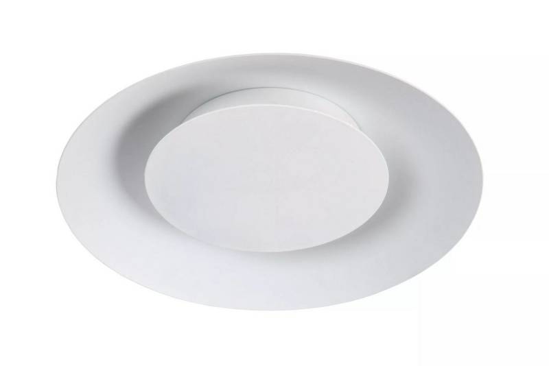 Licht-Erlebnisse Deckenleuchte SIVRA, LED fest integriert, Warmweiß, LED Metall D: 34,5 cm Weiß rund 2700 K warmweiß 900 lm Licht-Erlebnisse Deckenleuchte SIVRA, LED fest integriert, Warmweiß, LED Metall D: 34,5 cm Weiß rund 2700 K warmweiß 900 lm von Licht-Erlebnisse