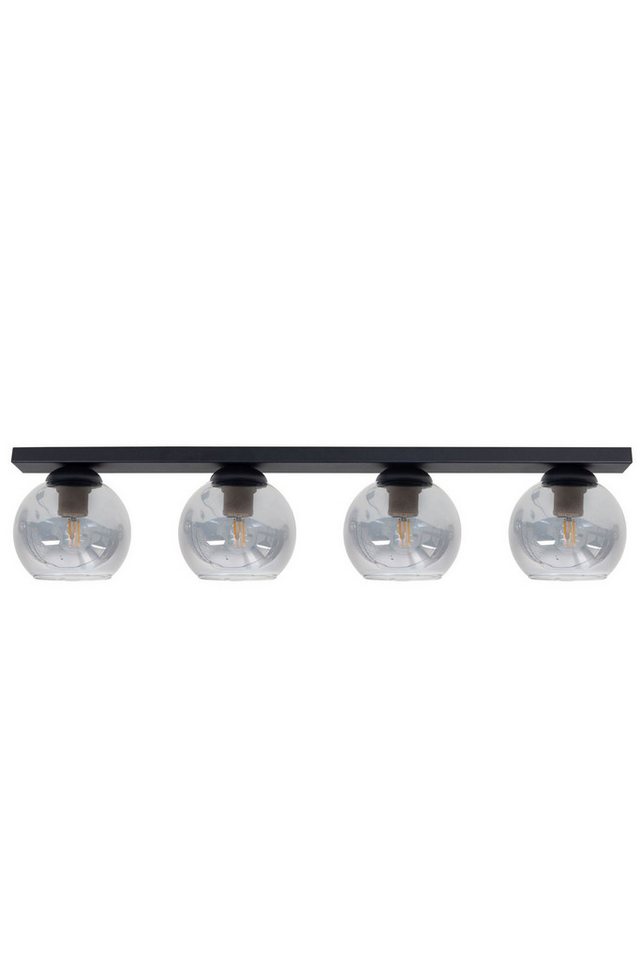 Licht-Erlebnisse Deckenleuchte STAMGUI, ohne Leuchtmittel, Metall Rauchglas E27 Schwarz Rauchgrau 4-flammig Kugelschirm Modern Licht-Erlebnisse Deckenleuchte STAMGUI, ohne Leuchtmittel, Metall Rauchglas E27 Schwarz Rauchgrau 4-flammig Kugelschirm Modern von Licht-Erlebnisse