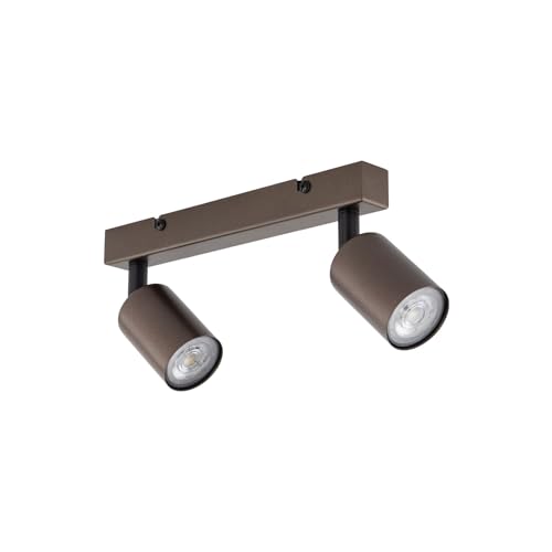 Licht-Erlebnisse Deckenspot Metall 39 cm lang klein verstellbar Braun GU10 2-flammig Deckenstrahler Wohnzimmer Spot Lampe Küche Deckenleuchte Flur Licht-Erlebnisse Deckenspot Metall 39 cm lang klein verstellbar Braun GU10 2-flammig Deckenstrahler Wohnzimmer Spot Lampe Küche Deckenleuchte Flur von Licht-Erlebnisse