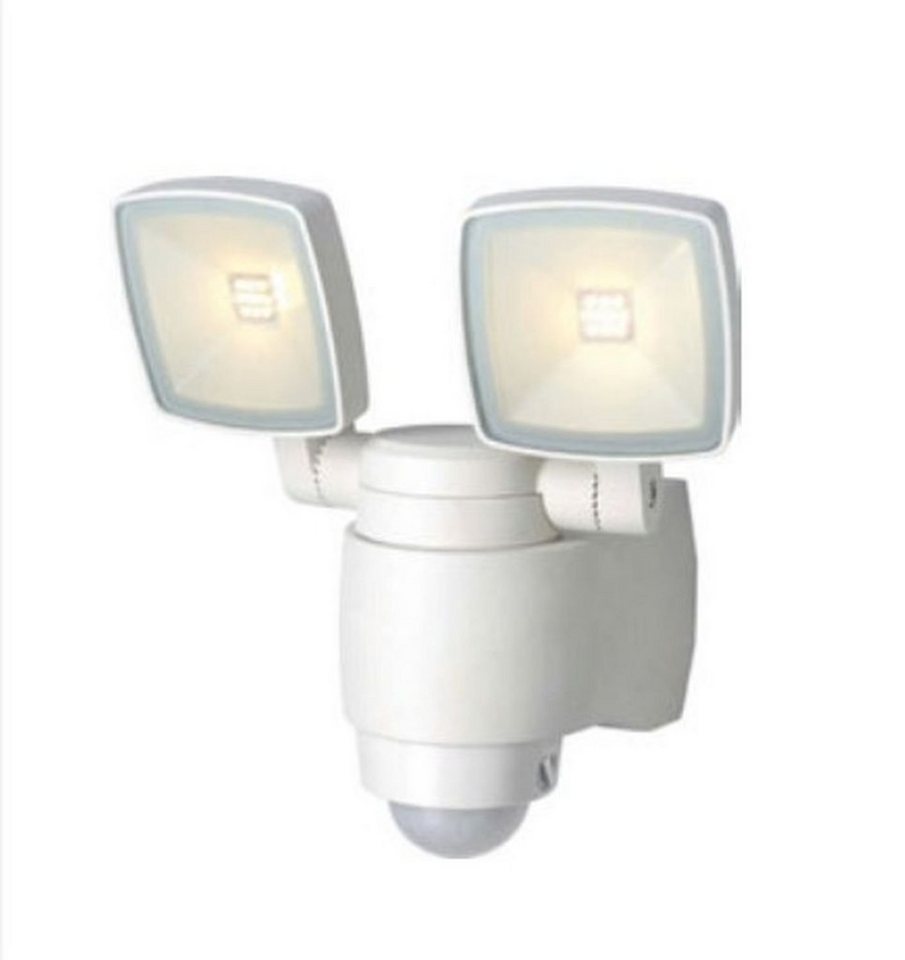 Licht-Erlebnisse Deckenstrahler AMINA, LED fest integriert, Warmweiß, LED Außenlampe mit Bewegungsmelder Weiß IP44 AMINA von Licht-Erlebnisse
