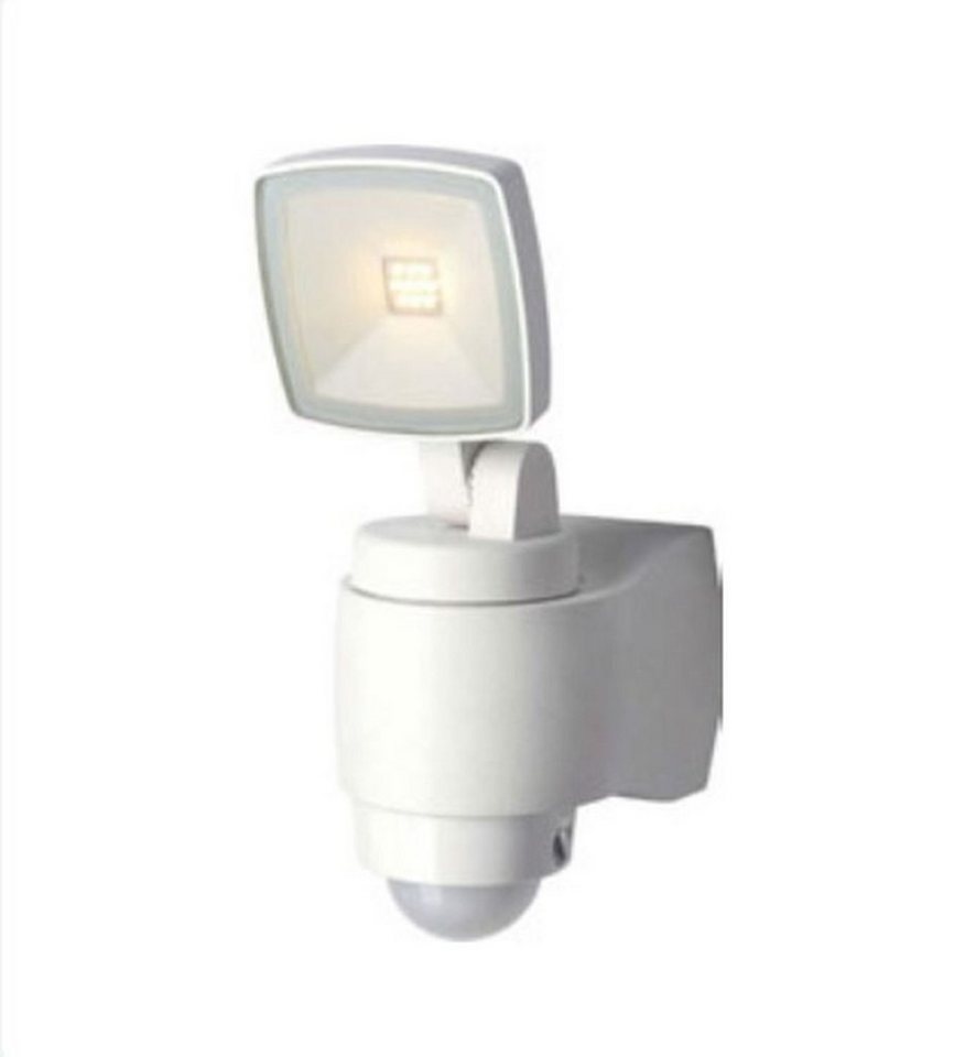 Licht-Erlebnisse Deckenstrahler AMINA, LED fest integriert, Warmweiß, LED Außenleuchte Bewegungsmelder Weiß IP44 von Licht-Erlebnisse