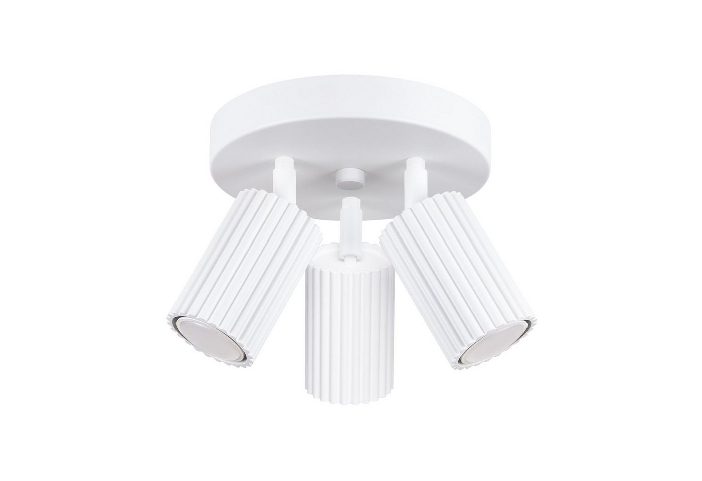 Licht-Erlebnisse Deckenstrahler BERTA, ohne Leuchtmittel, Aluminium verstellbar B: 19,5 cm Weiß GU10 3-flammig rund Modern Licht-Erlebnisse Deckenstrahler BERTA, ohne Leuchtmittel, Aluminium verstellbar B: 19,5 cm Weiß GU10 3-flammig rund Modern von Licht-Erlebnisse