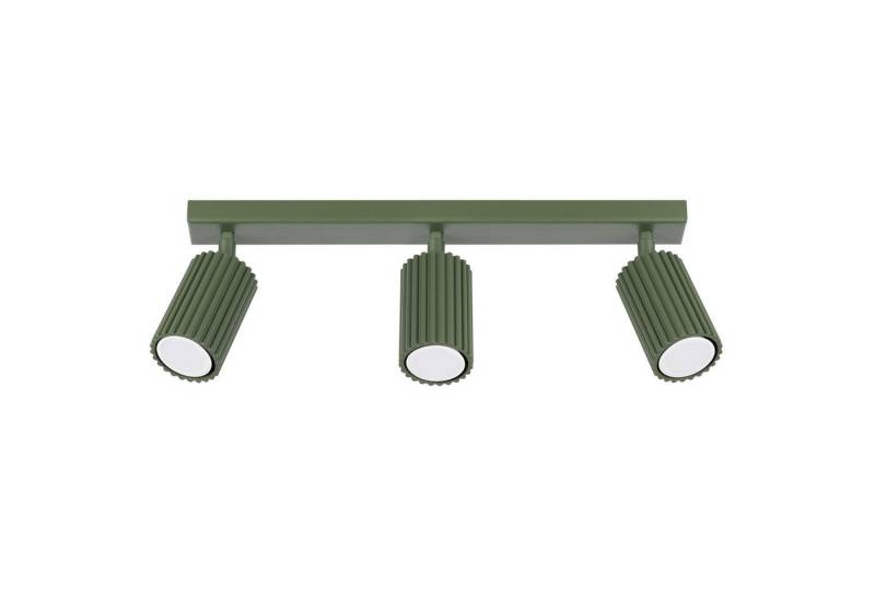 Licht-Erlebnisse Deckenstrahler BERTA, ohne Leuchtmittel, Aluminium verstellbar Olivgrün GU10 3-flammig länglich Modern Licht-Erlebnisse Deckenstrahler BERTA, ohne Leuchtmittel, Aluminium verstellbar Olivgrün GU10 3-flammig länglich Modern von Licht-Erlebnisse