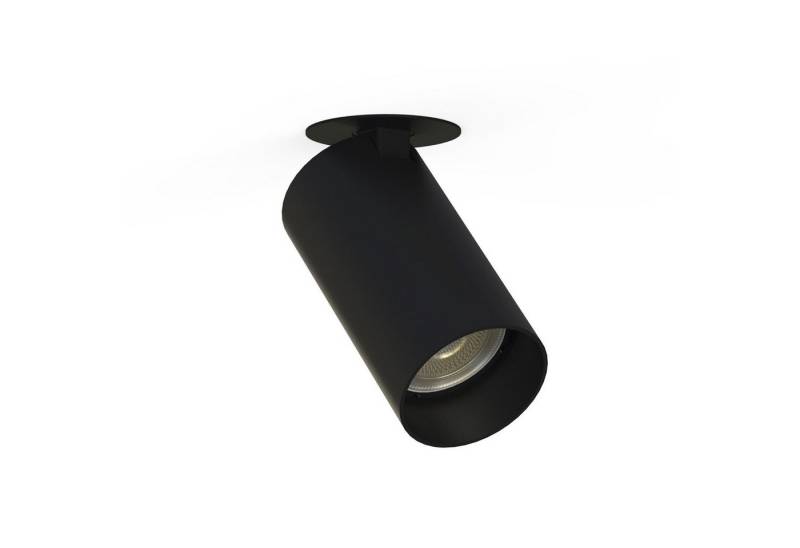Licht-Erlebnisse Deckenstrahler COLENE, ohne Leuchtmittel, Metall GU10 verstellbar Schwarz rund Modern Spot Strahler von Licht-Erlebnisse