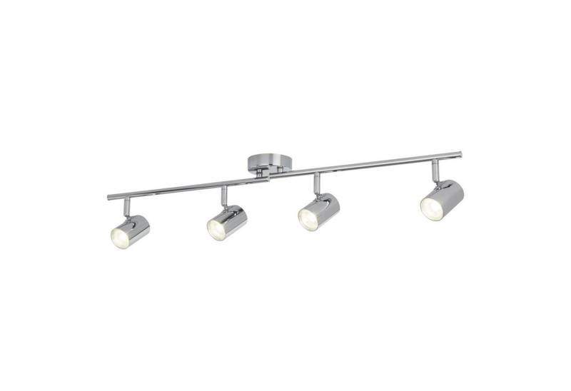 Licht-Erlebnisse Deckenstrahler ESTEBAN, LED, Warmweiß, LED dimmbar Chrom 3000 K 1459 lm Metall verstellbar Wohnzimmer von Licht-Erlebnisse