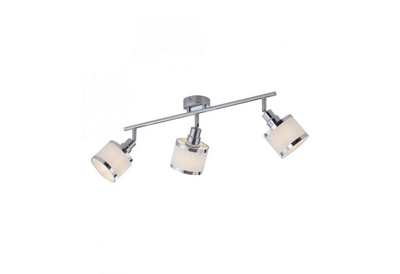 Licht-Erlebnisse Deckenstrahler FAYLEN, ohne Leuchtmittel, Metall E14 verstellbar Chrom Weiß 3-flammig länglich Modern Licht-Erlebnisse Deckenstrahler FAYLEN, ohne Leuchtmittel, Metall E14 verstellbar Chrom Weiß 3-flammig länglich Modern von Licht-Erlebnisse