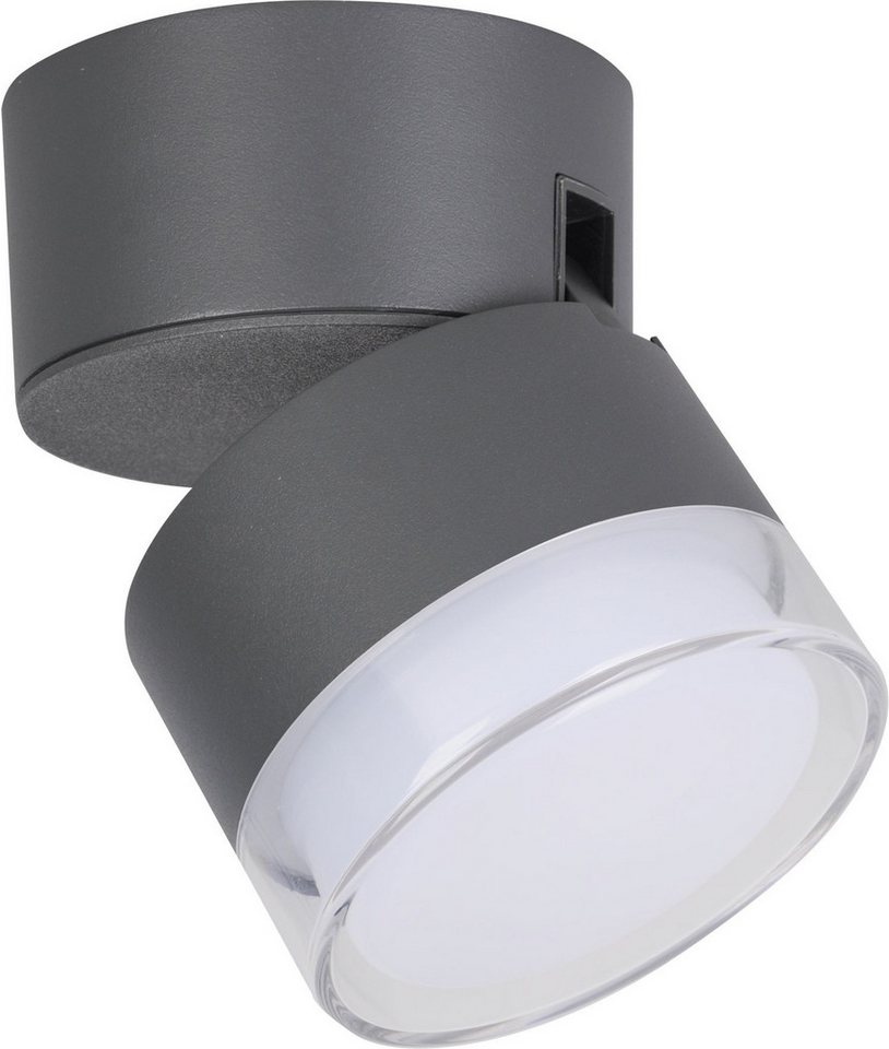 Licht-Erlebnisse Deckenstrahler GOLENO, LED fest integriert, LED Aluminium verstellbar IP44 Anthrazit warmweißes Licht 2700-6500 K Licht-Erlebnisse Deckenstrahler GOLENO, LED fest integriert, LED Aluminium verstellbar IP44 Anthrazit warmweißes Licht 2700-6500 K von Licht-Erlebnisse
