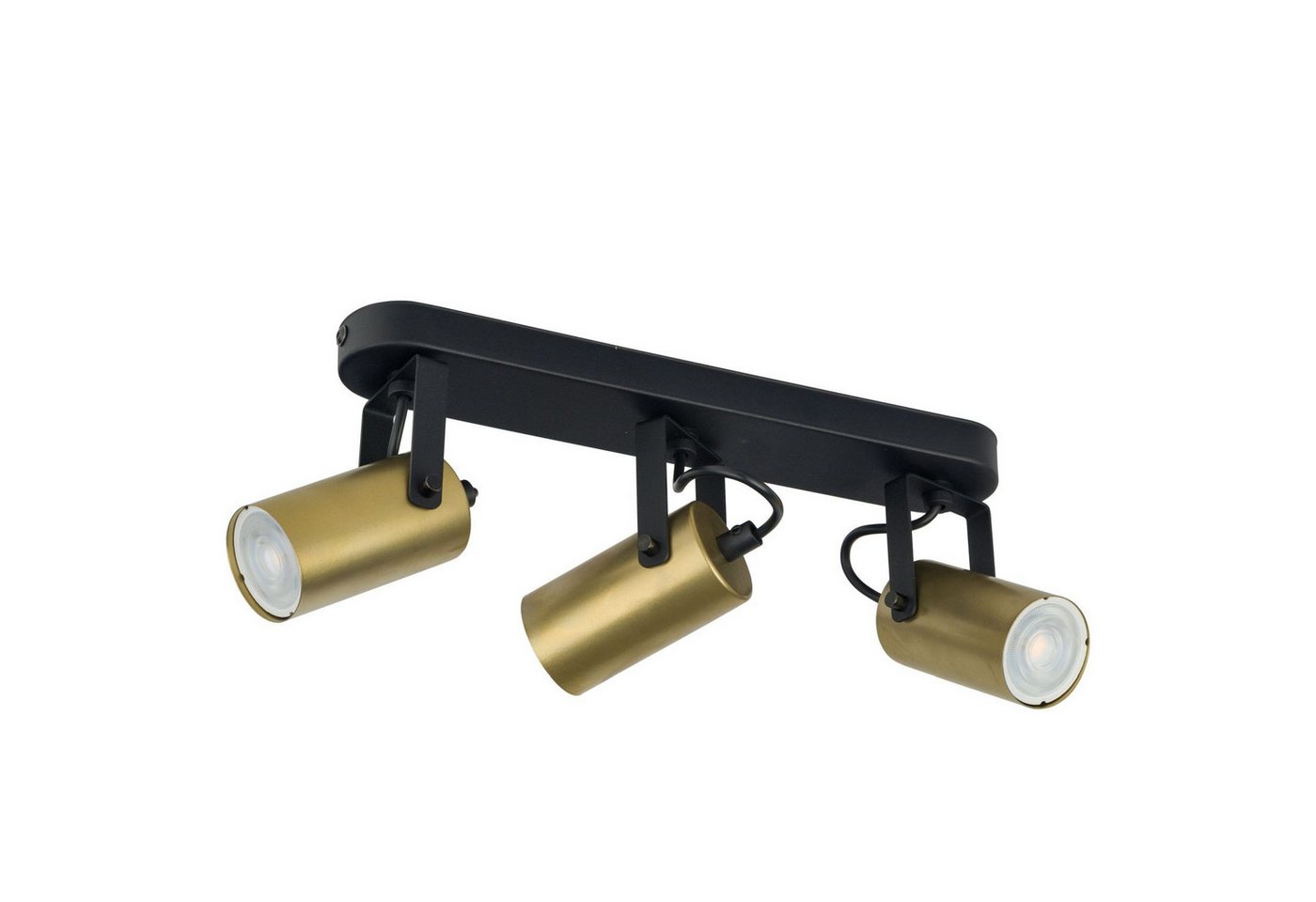 Licht-Erlebnisse Deckenstrahler LILIA, ohne Leuchtmittel, 3-flammig GU10 B: 47 cm klein Schwarz Gold Licht-Erlebnisse Deckenstrahler LILIA, ohne Leuchtmittel, 3-flammig GU10 B: 47 cm klein Schwarz Gold von Licht-Erlebnisse