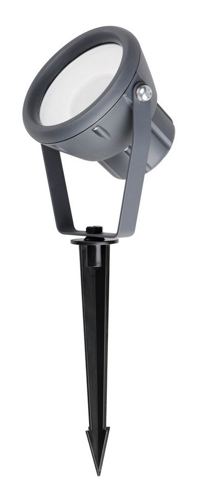 Licht-Erlebnisse Deckenstrahler SAALSTEIN, LED fest integriert, Aluminium LED IP65 verstellbar mit Erdspieß Anthrazit 400 lm Licht-Erlebnisse Deckenstrahler SAALSTEIN, LED fest integriert, Aluminium LED IP65 verstellbar mit Erdspieß Anthrazit 400 lm von Licht-Erlebnisse