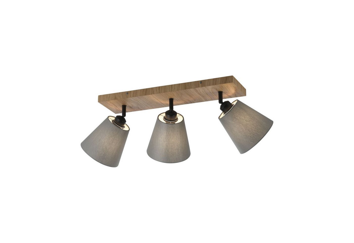 Licht-Erlebnisse Deckenstrahler SORMIN, ohne Leuchtmittel, Stoff verstellbar Natur Taupe Schwarz E27 3-flammig länglich Licht-Erlebnisse Deckenstrahler SORMIN, ohne Leuchtmittel, Stoff verstellbar Natur Taupe Schwarz E27 3-flammig länglich von Licht-Erlebnisse