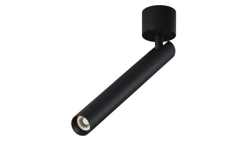 Licht-Erlebnisse Deckenstrahler TIVO, LED fest integriert, Warmweiß, LED Aluminium verstellbar 3 cm breit Schwarz 3000 K warmweißes Licht von Licht-Erlebnisse