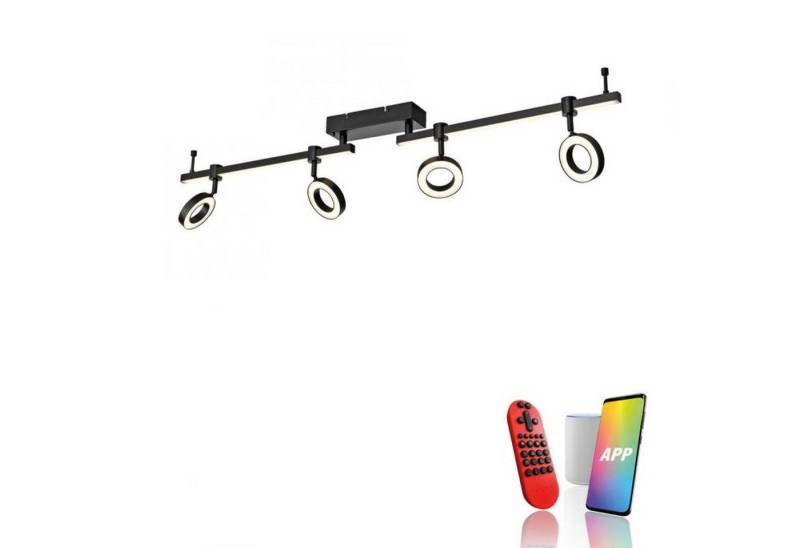 Licht-Erlebnisse Deckenstrahler ZYLDON, LED fest integriert, LED dimmbar Metall verstellbar Schwarz mit Farbwechsel 2700-5000 K Licht-Erlebnisse Deckenstrahler ZYLDON, LED fest integriert, LED dimmbar Metall verstellbar Schwarz mit Farbwechsel 2700-5000 K von Licht-Erlebnisse