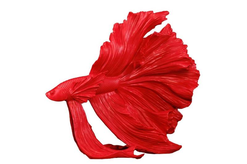 Licht-Erlebnisse Dekofigur SOPHIE, in Rot Kampffisch Polyresin H: 36 cm Fisch Tisch Deko von Licht-Erlebnisse