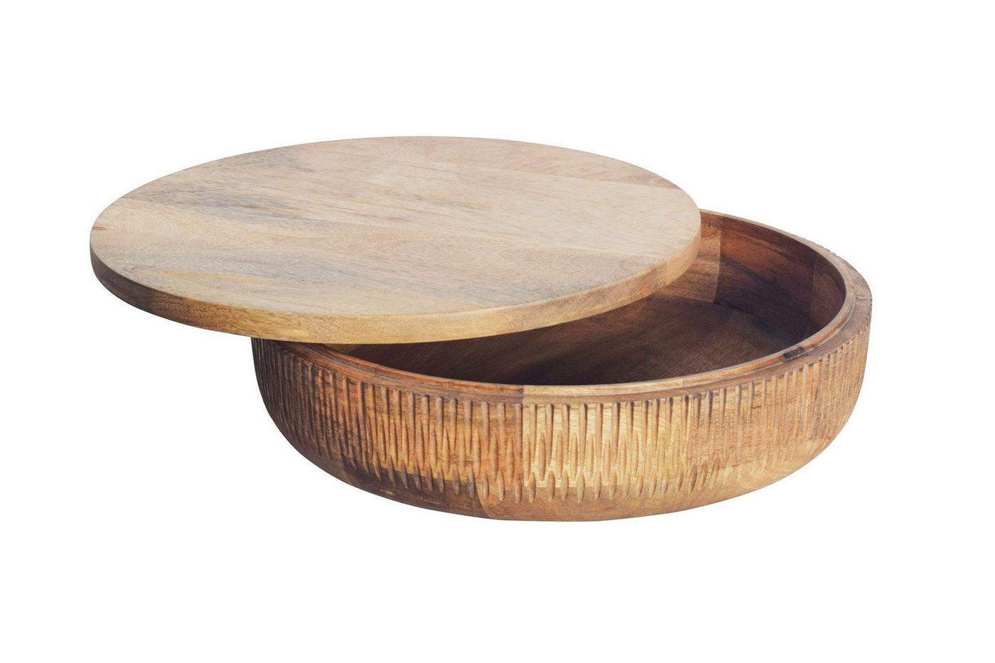 Licht-Erlebnisse Dekoschale TIBER, Holz massiv Unikat Handarbeit Ø 38 cm mit Deckel Licht-Erlebnisse Dekoschale TIBER, Holz massiv Unikat Handarbeit Ø 38 cm mit Deckel von Licht-Erlebnisse