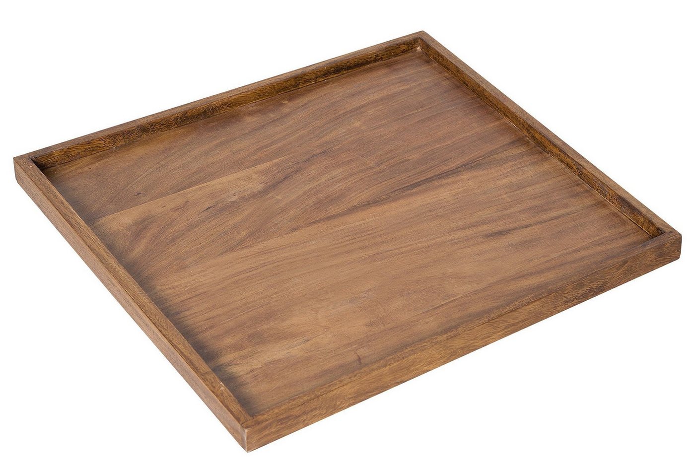Licht-Erlebnisse Dekotablett MAKASSAR, Holz 50 cm breit quadratisch erhöhter Rand Handarbeit Unikat Licht-Erlebnisse Dekotablett MAKASSAR, Holz 50 cm breit quadratisch erhöhter Rand Handarbeit Unikat von Licht-Erlebnisse